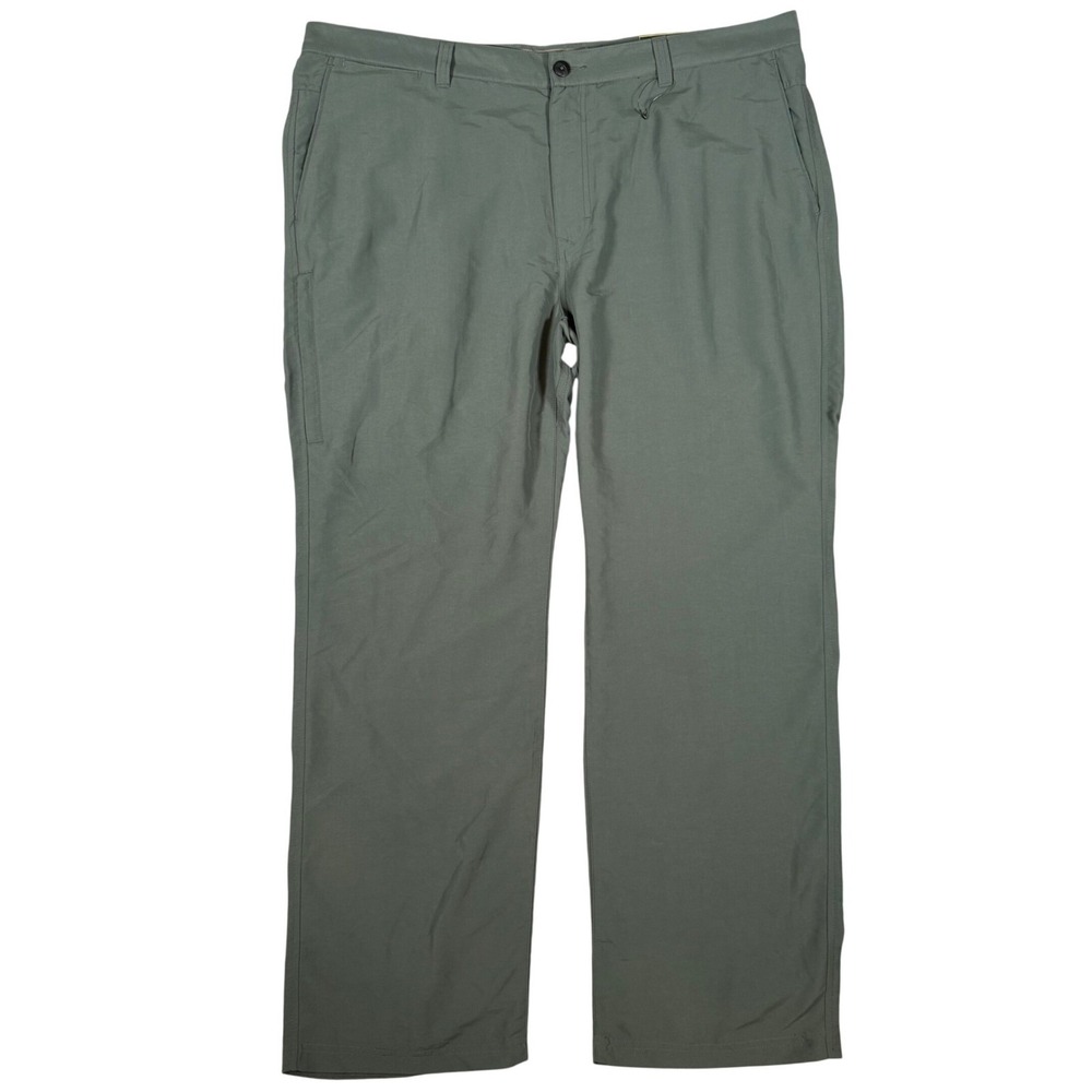REI Men's ‎ Pants 42x31 Dark Olive Green Nylon Travel Hiking NWT